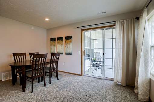 One and two-bedroom apartment homes featuring efficient appliances, patios and balconies, vaulted ceilings and more at Standing Bear Apartments in Omaha, NE