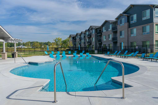 Sparkling Pool at Sterling Prairie Trail North in Ankeny, IA