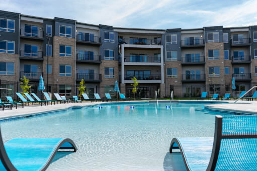 Sparkling Pool at Sterling Prairie Trail North in Ankeny, IA