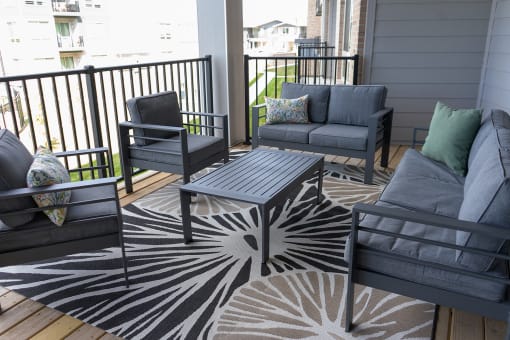 Balcony at Sterling Prairie Trail North in Ankeny, IA