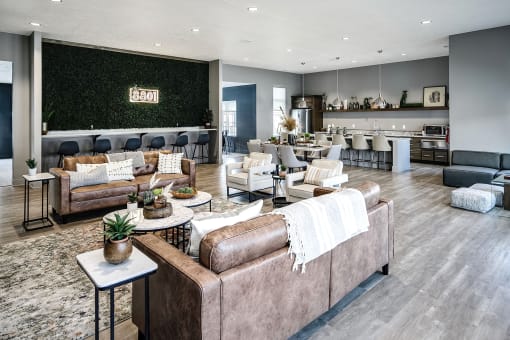 Community clubhouse at The 8801 in Lincoln, NE