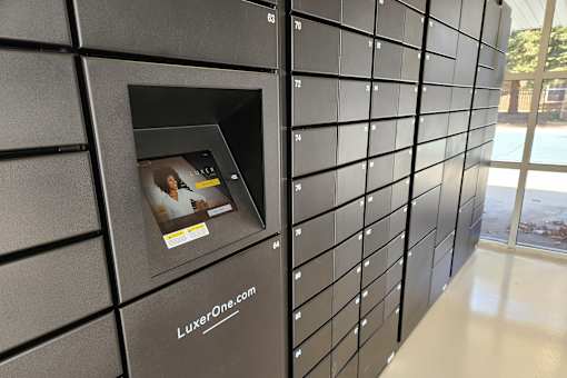 Package lockers at The Pointe in La Vista, NE