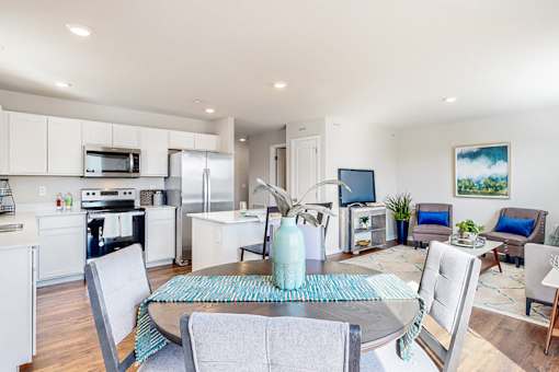 Living Room - Dawson Floor Plan at The Trails in Elkhorn, NE