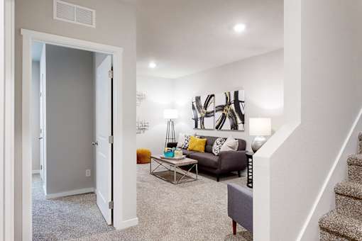 Living Room - Dawson Floor Plan at The Trails in Elkhorn, NE