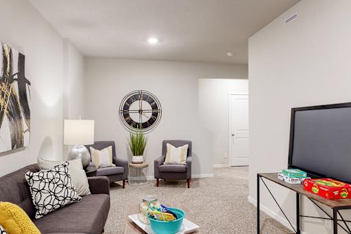 Living Room - Dawson Floor Plan at The Trails in Elkhorn, NE