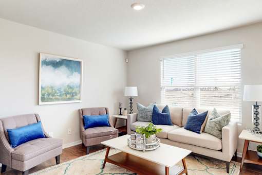 Living Room - Dawson Floor Plan at The Trails in Elkhorn, NE
