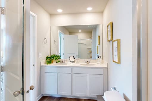 Model Bathroom - Four and Five-Bedroom Floor Plans at The Trails in Elkhorn, NE