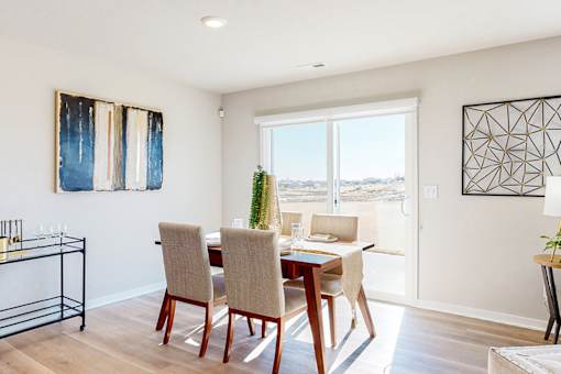 Model Dining Room - Four and Five-Bedroom Floor Plans at The Trails in Elkhorn, NE