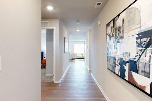 Model Hallway - Four and Five-Bedroom Floor Plans at The Trails in Elkhorn, NE