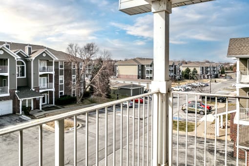 Porch at The Vue Apartments, Bellevue, NE