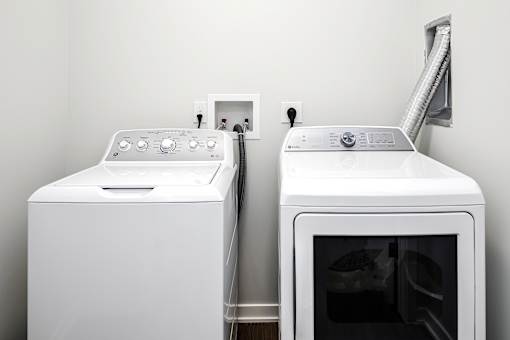 Studio, one two and three bedroom apartments and townhomes featuring open concept floor plans, dens, large windows, stainless steel appliances, quartz countertops, eat-in kitchens, pantries, LVT flooring and much more at The Trails at North Streams in Omaha, NE