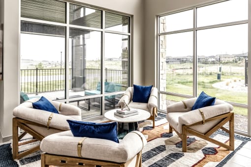 State-of-the-art clubhouse at The Westline at Flanagan Lake in Omaha, NE