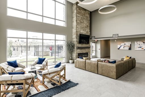 State-of-the-art clubhouse at The Westline at Flanagan Lake in Omaha, NE