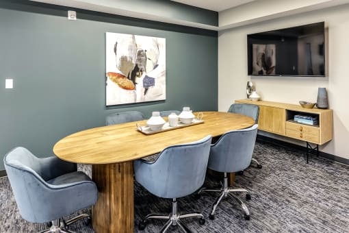 Meeting room  at The Westline at Flanagan Lake in Omaha, NE