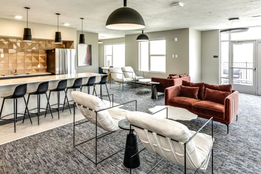 State-of-the-art clubhouse at The Westline at Flanagan Lake in Omaha, NE