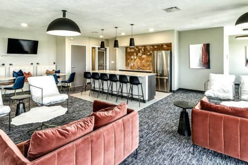 State-of-the-art clubhouse at The Westline at Flanagan Lake in Omaha, NE