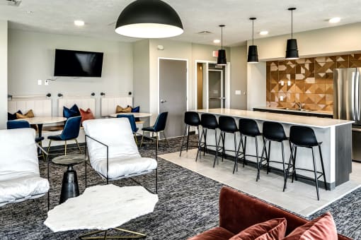 State-of-the-art clubhouse at The Westline at Flanagan Lake in Omaha, NE
