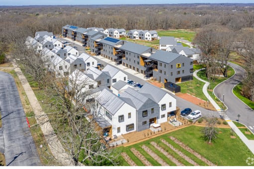 Experience urban agrihood living at our one, two or three bedroom apartments and townhomes featuring amazing apartment and community amenities at Red Barn in Bentonville, AR
