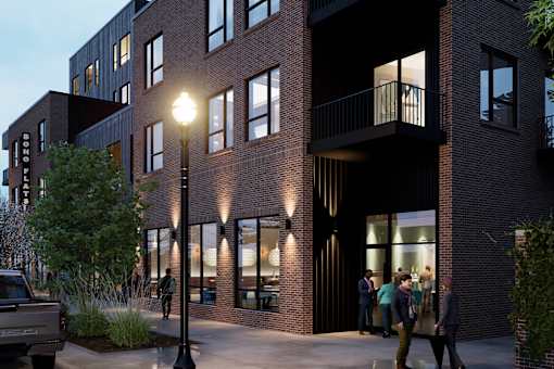 Modern studio, one- and two-bedroom apartment homes featuring stainless steel appliances, quartz countertops, vinyl plank flooring and much more at Boho Flats in Omaha, NE