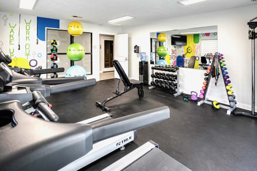 Fitness Center at Somerset Apartments in Lincoln, NE
