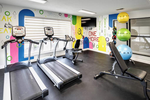 Fitness Center at Somerset Apartments in Lincoln, NE