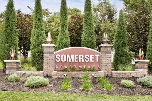 Property Signage at Somerset Apartments in Lincoln, NE