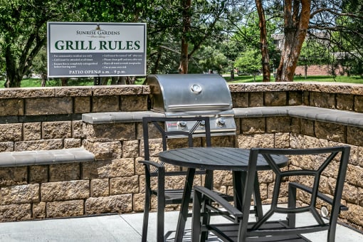 Amenity space at Sunrise Gardens in Lincoln, NE