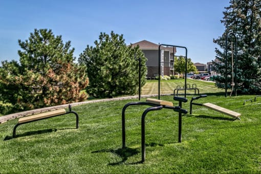 Outdoor Play Area at The Vue Apartments, Nebraska, 68123