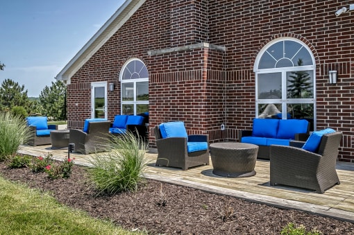 Outdoor Relaxing Area at The Vue Apartments, Bellevue, Nebraska