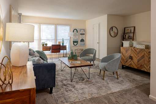 Modern Living Area at Brookfield Apartments, Macungie, PA