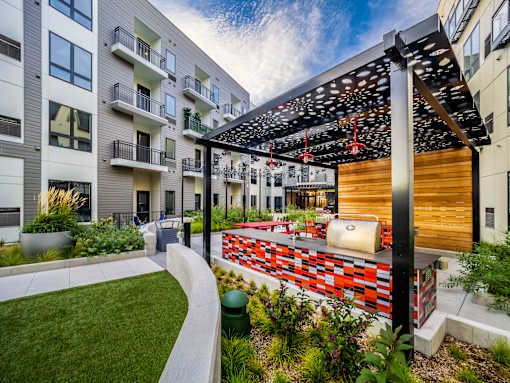 Courtyard at Center Square Lofts West, Allentown, PA