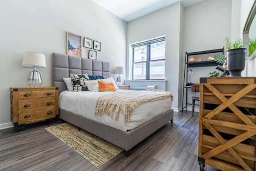 Bedroom at The Hive Apartments, Allentown, Pennsylvania