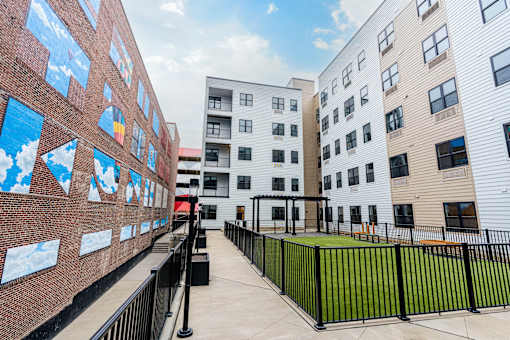 Dog park at The Gallery Apartment Homes Apartments, Allentown, Pennsylvania