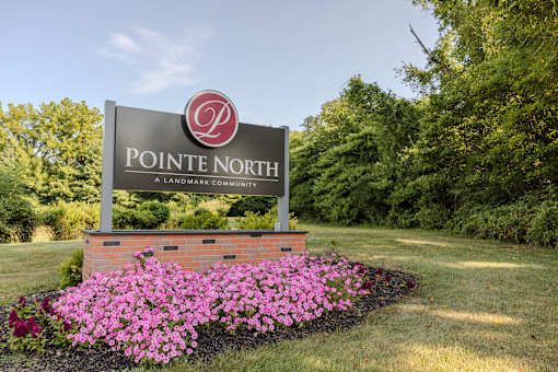 Property Signage at Pointe North Apartments, Bethlehem