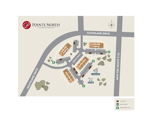 A map of Pointe North shows the layout of the community.