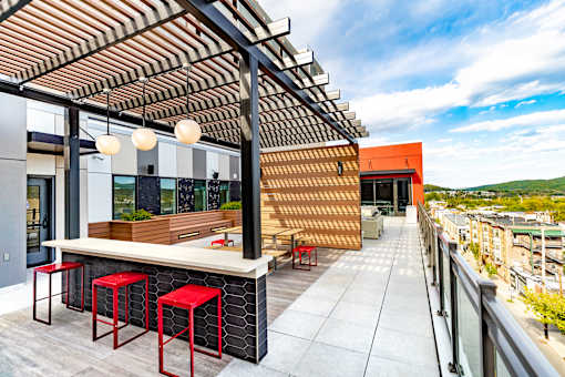 Rooftop Decks at Center Square Lofts West, Pennsylvania, 18101