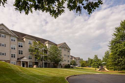 Lush Green Outdoor Spaces at Saucon View Apartments, Pennsylvania