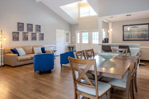 Clubroom Dining Area at Meadows Apartments, Emmaus, Pennsylvania