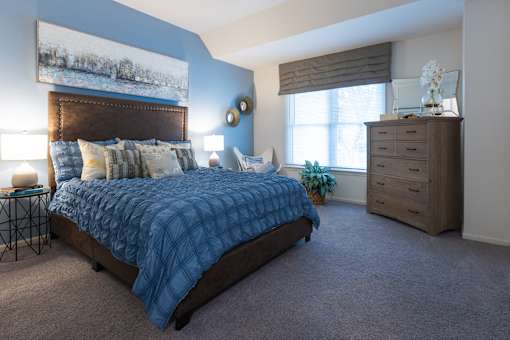 Comfortable Bedroom at Meadows Apartments, Emmaus, PA, 18049