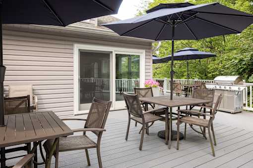 Grill And Patio at Meadows Apartments, Emmaus, Pennsylvania