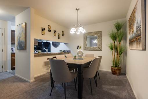 Dining Room at Meadows Apartments, Pennsylvania