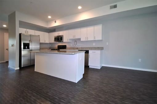Kitchen at Living room at Southfield MI Apartments | 42 West Apartments in Southfield Michigan