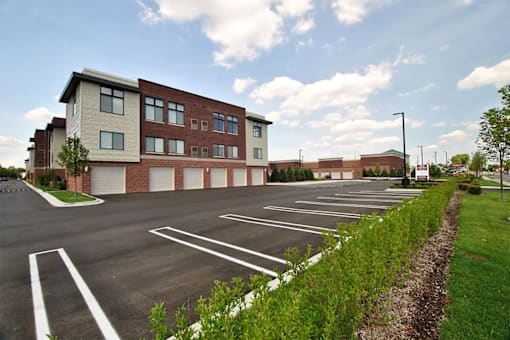Exterior at Living room at Southfield MI Apartments | 42 West Apartments in Southfield Michigan