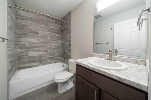 Bathroom at Alpine Slopes Apartments near Grand Rapids, MI