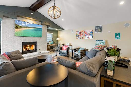 Clubhouse at Arbor Glen Apartments in East Lansing, MI near Michigan State University.