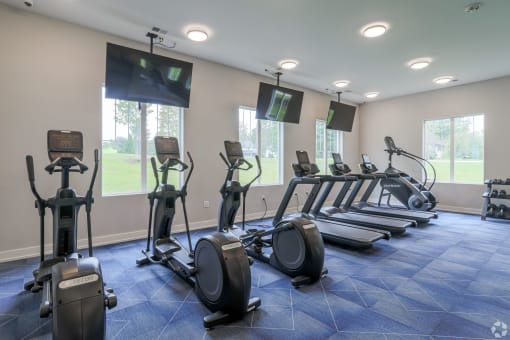 Gym in apartments in Traverse City | Bayview of Traverse City