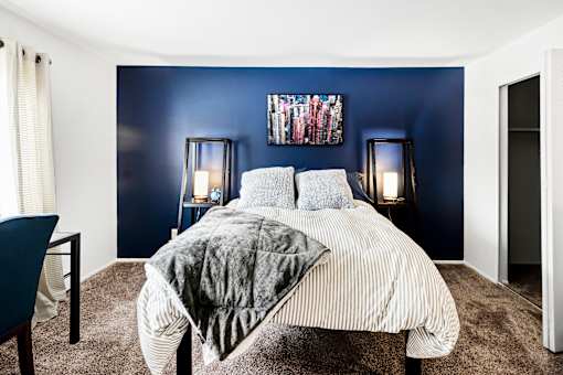 Spacious Bedroom at Berrytree Apartments in East Lansing Mi | Near Michigan State University