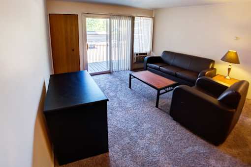 Spacious Living room in East Lansing Apartments near Michigan State University | Delta Arms