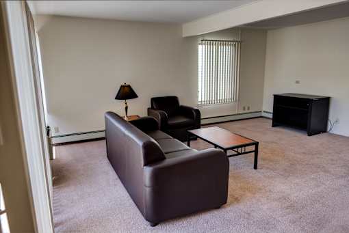 Spacious Living room in East Lansing Apartments near Michigan State University | Delta Arms