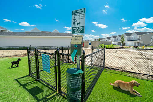Dog park at Hudsonville, MI Apartments and Townehomes | Elmwood Lake Apartments in Hudsonville MI